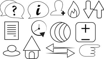 Web icons include Top hot, social media icons, history, page, home, accounts, hand, discussion, down up load vector