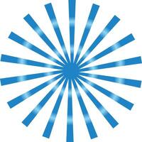 Sunburst Abstract blue rays background vector