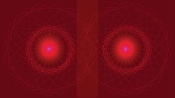 Glowing Red spirograph Background vector