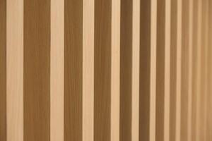 Rows of wooden blocks that form a beautiful texture. Interior decoration in architecture photo