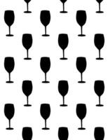 Seamless pattern of sketch vine glass vector