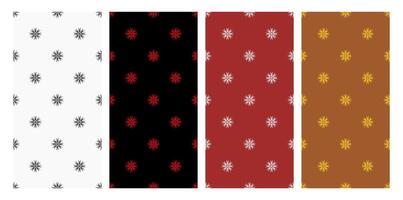 A collection of seamless patterns with various colors and attractive patterns. Suitable for fabric, paper and invitation cards. vector