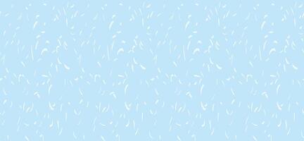 Minimalist abstract organic shapes seamless pattern. Pastel blue background with polka dots, drops, spots, circles, snowflakes. hand drawing forms texture print vector