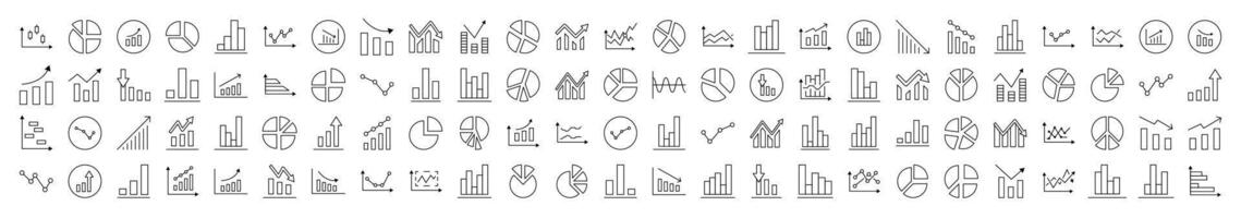 Analytics Pack of Related Line Icons. Editable Stroke for Design, Web Sites, Apps, Cards. Contains Linear Images of Progress, Business, Growth vector