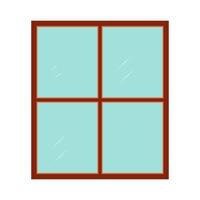Wooden window types in the wall Classic architecture elements double door window isolated vector