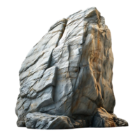 Isolated Large Gray Rock with a Transparent Background for 3D Modeling and Design png