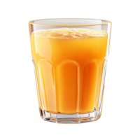 A Refreshing Glass of Orange Juice with a Transparent Background png