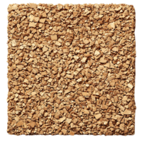 Crushed Cork Texture with Transparent Background, Ideal for Design Projects png