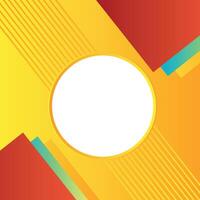 Yellow line and white Circle Red Artistic abstract background for presentation printing business cards banner vector