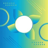 Gradient Abstract Background Smooth and Colorful Flower Style White Circle Center Exclusive wallpaper design for poster brochure presentation website cover illustration vector