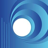 Colorful soft blue swirling cyclone background with space. dark radial gradient background vector