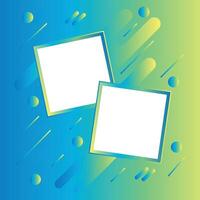 Abstract Creative Design Frame Abstract colorful photo frames with style isolated on background vector