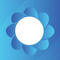 geometric abstract blue paper background Smooth and Colorful Flower Style wallpaper design for poster brochure presentation website cover illustration vector