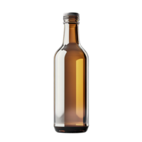 Glass Bottle with Transparent Background Mockup for Design Presentation and Packaging Design with a Transparent Background png