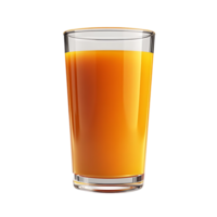 Refreshing Orange Juice in a Glass with a Transparent Background png