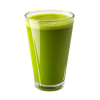 Refreshing Green Juice in Glass with Transparent Background png