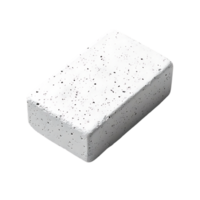 White Concrete Block with Transparent Background, Perfect for Mockups and Design Projects png