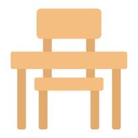 Desk icon for web, app, infographic, etc vector