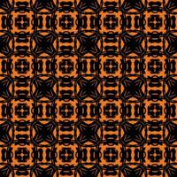 Halloween seamless pattern vintage retro style Halloween themed background with black and orange repeating design vector