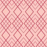 Pink Ikat ethnic seamless pattern Embroidery style A seamless pattern of overlapping pink diamonds on a light pink background. vector