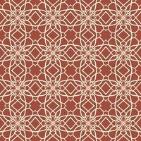 Ikat Brown ethnic seamless pattern Embroidery style Ikat cream pattern endlessly repeating on a brown background vector