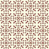Ikat Brown ethnic seamless pattern Embroidery style Cream background with a repeating ikat pattern in brown vector