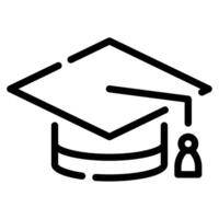 Graduation Cap icon for web, app, infographic, etc vector