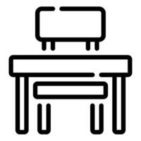 Desk icon for web, app, infographic, etc vector