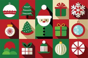 Set of Christmas Advent Calendars illustration vector