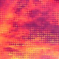 Sundown themed background with circular grid vector