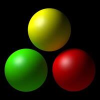 Set of colorful balls vector