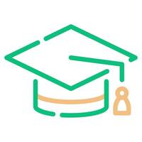 Graduation Cap icon for web, app, infographic, etc vector