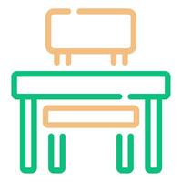 Desk icon for web, app, infographic, etc vector
