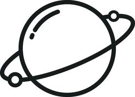 Saturn Planet Line Art vector