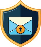 Secure Email Shield vector