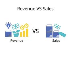 difference between revenue and sales vector