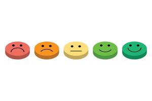 CSAT or customer satisfaction score is a metric that indicates how satisfied customers in isometric vector