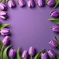Send Mother's Day wishes with a stunning image of tulip flowers and space for your personal touch. photo