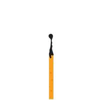 a wooden matchstick extinguished with a burnt end vector