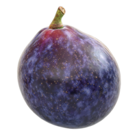 A Single Plum with a Transparent Background, Perfect for Use in Design Projects png