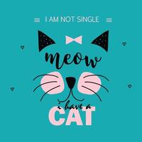 I am Not Single Illustration Art vector