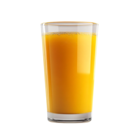 Refreshing Glass of Orange Juice with a Transparent Background png