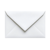 White Envelope with a Transparent Background for Mockups and Designs png
