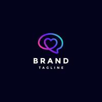 Heart Icon Inside Brain Symbol Logo Design. Continuous Brain and Heart Silhouette Lines Logo Design. vector