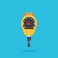 manual weight gauge standard icon logo with pointer. suitable for posters and web icons vector