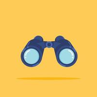 binoculars logo, illustration of a long range spy tool. suitable for posters and web icons vector