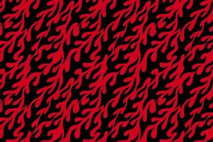 retro red fire flame seamless pattern for print on textile, wrapping,banner, card. abstract fire pattern on black background. old school flaming pattern. groovy flame seamless pattern vector