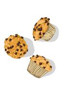 Illustration of three muffins on a white background vector