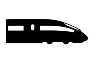 High speed train icon symbol. illustration image. Isolated on white background. vector