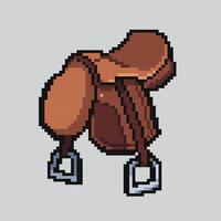 Pixel art illustration Horse Saddle. Pixelated Saddle. Cowboy Horse Saddle pixelated for the pixel art game and icon for website and game. old school retro. vector